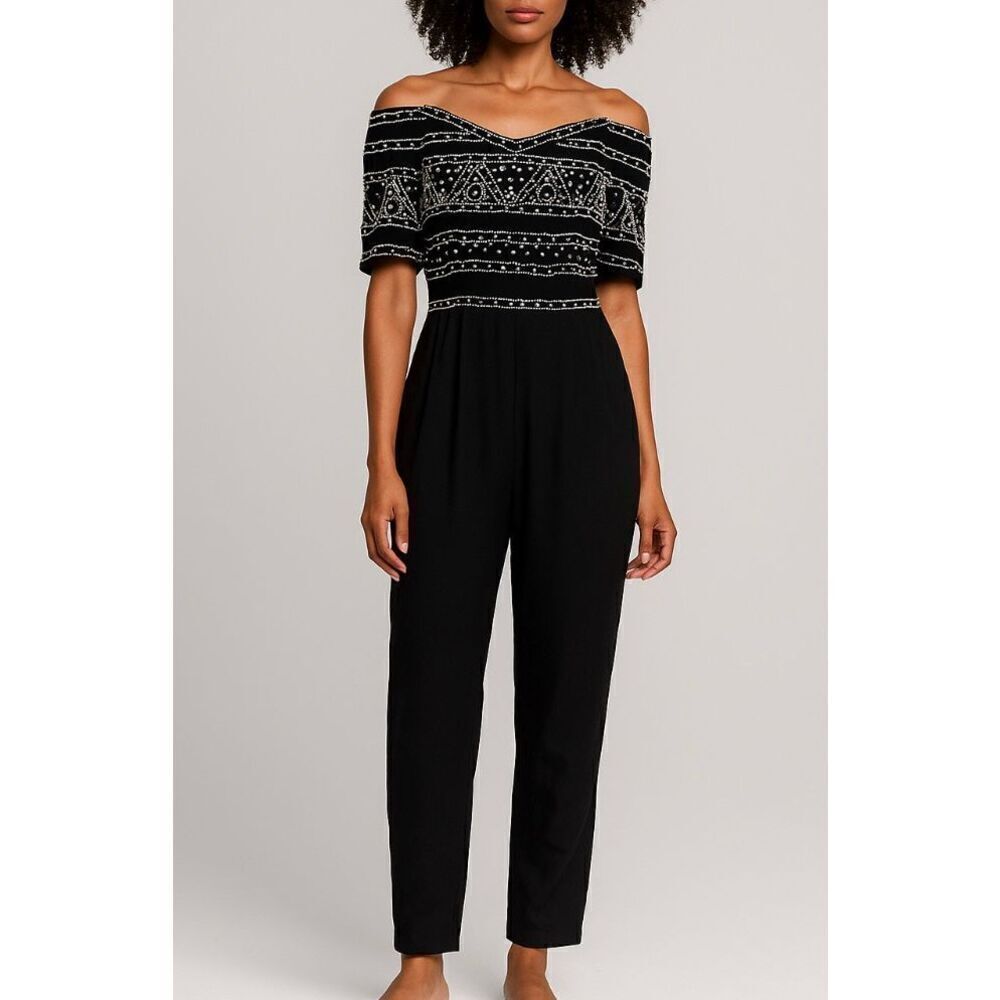 Et Al Vintage Beaded Jumpsuit